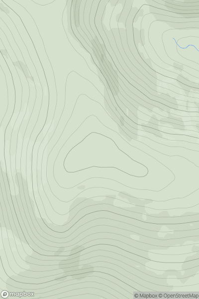 Thumbnail image for Sron Liath [Loch Broom to Strath Oykel] showing contour plot for surrounding peak